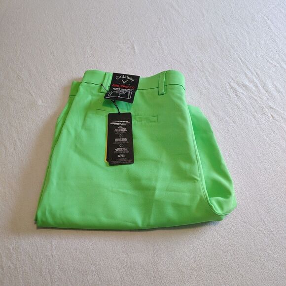 Callaway Men’s Pro Spin 3.0 Shorts 9in Summer Green Size 40 Golf Bright Colorful - Picture 1 of 6